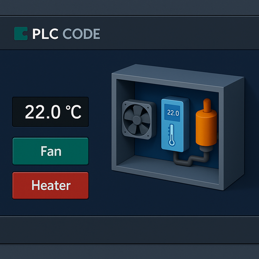 Control de temperatura con ventilador y calentador.