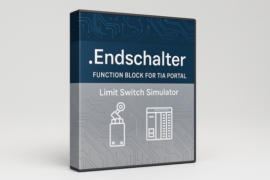 Es ist ein FB Baustein aus Tia Portal ".Endschalter" es wird ein echter Endschalter damit Simuliert es soll als Box oder CD hülle ähnlichem dargestellt da es nur als Download ja verfügbar ist Siemens LOGO Schrift weglassen gerne auf englich 