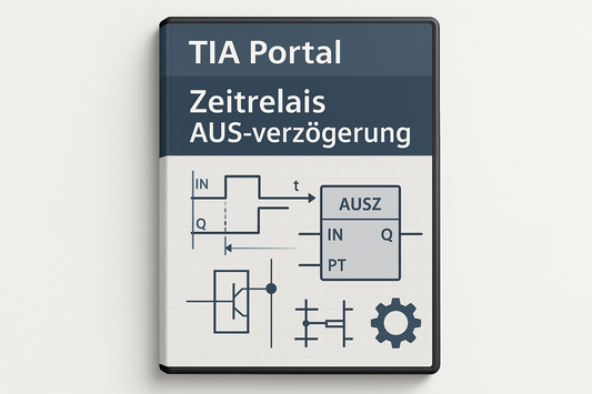 Es ist ein FB Baustein aus Tia Portal "Zeitrelais AUS-verzögerung" es wird ein echter Zeitrelais AUS-verzögerung damit Simuliert es soll als Box oder CD hülle ähnlichem dargestellt da es nur als Download ja verfügbar ist Siemens LOGO Schrift weglassen