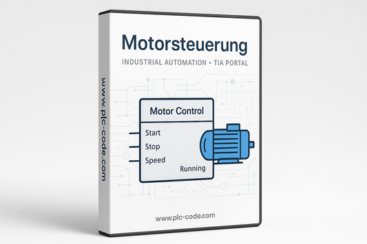 Es soll ein weisen hintergund sein und eine Box form wie eine DVD software box für einen FB Baustein "Motorsteuerung! für Tia Portal "Siemens logo oder name darf nicht verwendet werden" an der seite dan www.plc-code.com kein DVD zeichen oder so auch keine SOftware als wort